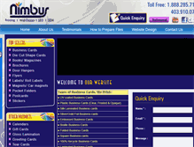 Tablet Screenshot of nimbusprinting.com